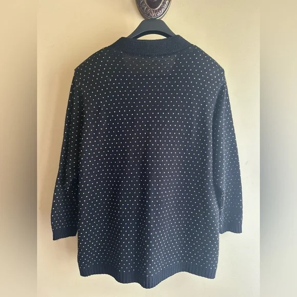 Vintage Lurex knit cardigan - Picture 5 of 12